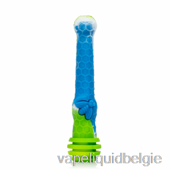 Vape België Stratus Honingdipper Siliconen Schar Stro Zee (blauw / Groen / Wit)